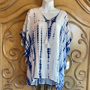 NWT Altar’d State blue tie dye top
